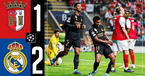 Braga vs Real Madrid match facts .